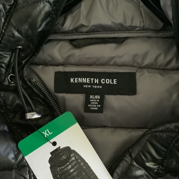KENNETH COLE BLACK WOMENS HOODED QUILTED LINED  PUFFER JACKET SIZES S  L XL XXL - Picture 16 of 16